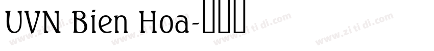UVN Bien Hoa字体转换